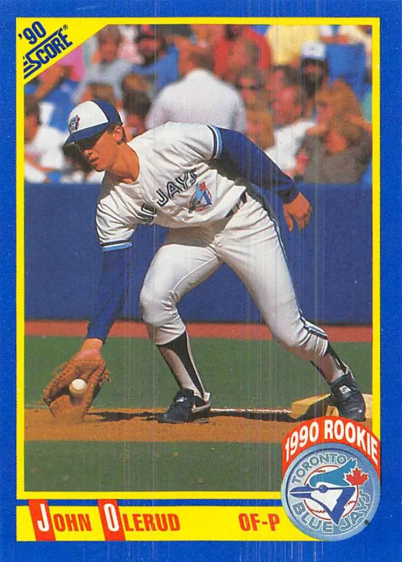1990 Score #589 John Olerud EX Excellent RC Rookie Toronto Blue Jays Baseball Card - Baseball Card Single