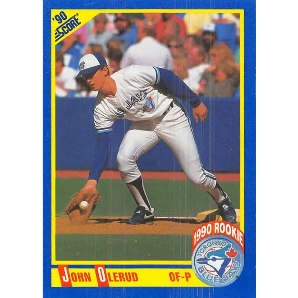 1990 Score #589 John Olerud NM-MT RC Rookie Toronto Blue Jays Baseball Card - Baseball Card Single