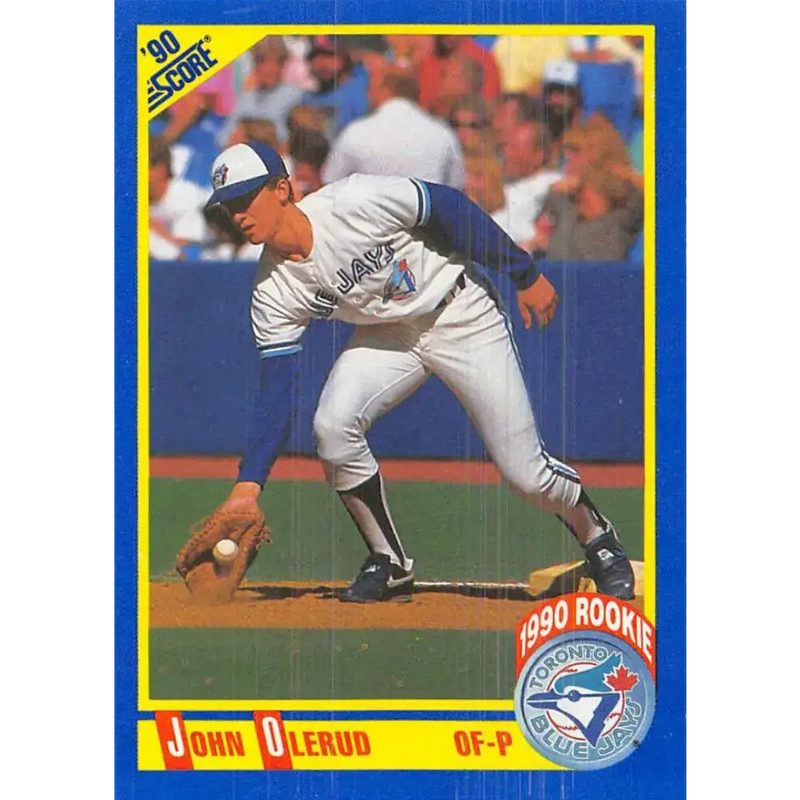 1990 Score #589 John Olerud NM-MT RC Rookie Toronto Blue Jays Baseball Card - Baseball Card Single