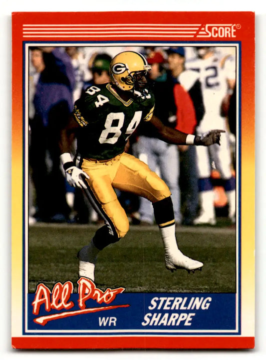1990 Score #589 Sterling Sharpe NM-MT Green Bay Packers Football Card - Football Card Single