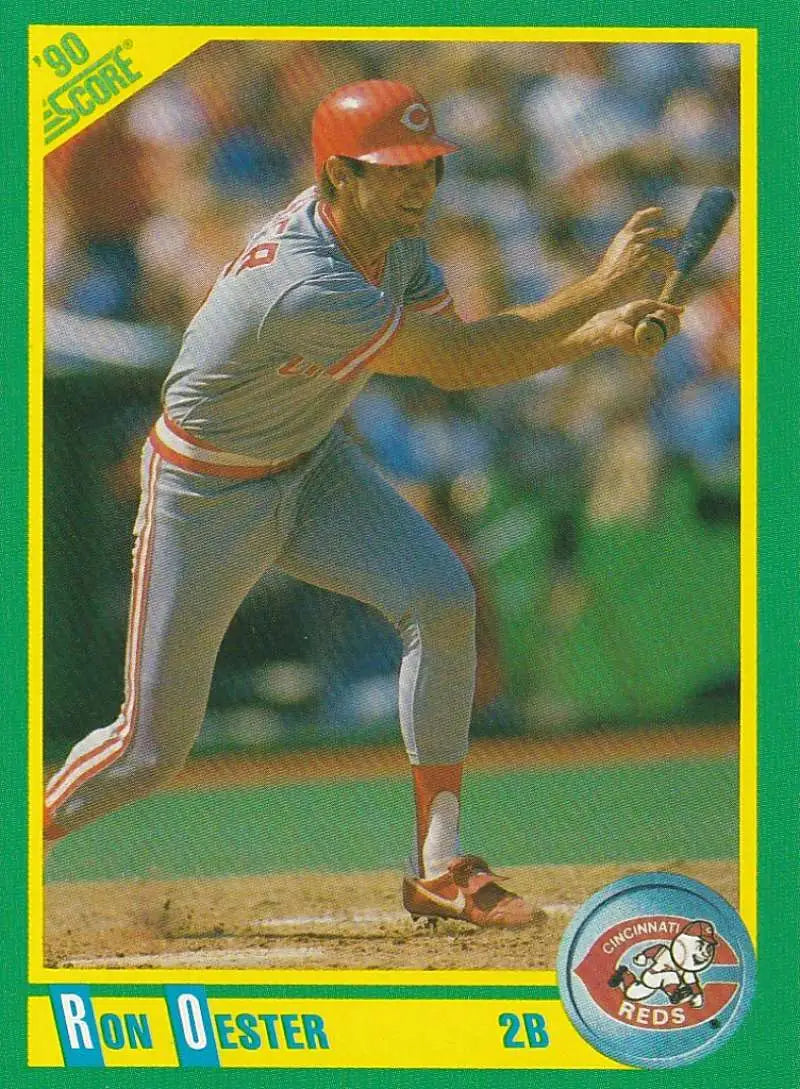 1990 Score #59 Ron Oester EX Excellent Cincinnati Reds Baseball Card - Baseball Card Single