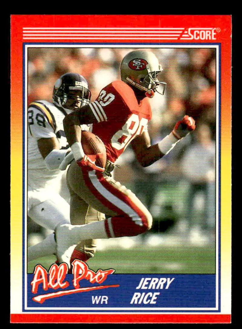 1990 Score #590 Jerry Rice - Football Card Single