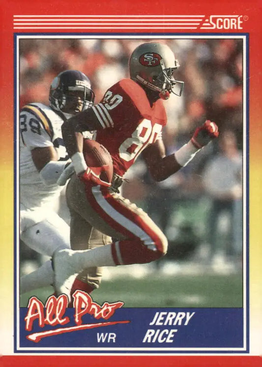 1990 Score #590 Jerry Rice NM-MT San Francisco 49ers Football Card - Football Card Single
