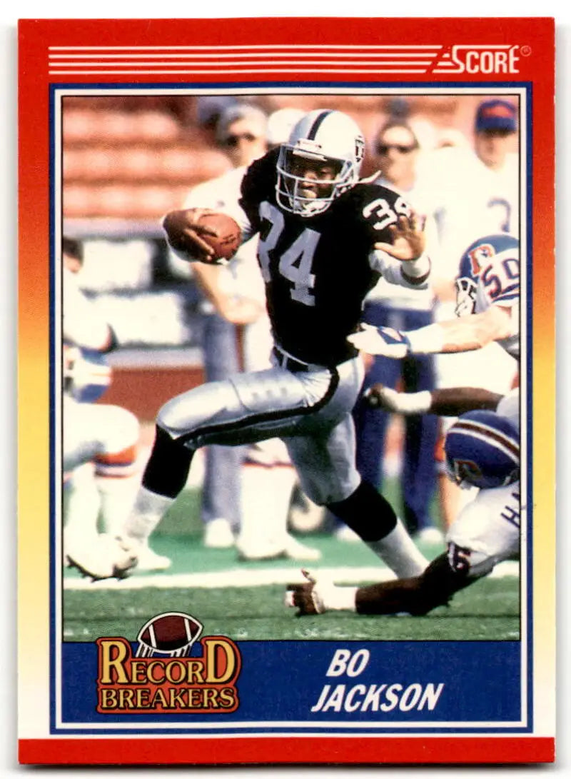 1990 Score #591 Bo Jackson NM-MT Los Angeles Raiders Football Card - Football Card Single