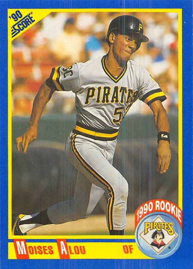 1990 Score #592 Moises Alou EX Excellent RC Rookie Pittsburgh Pirates Baseball Card - Baseball Card Single