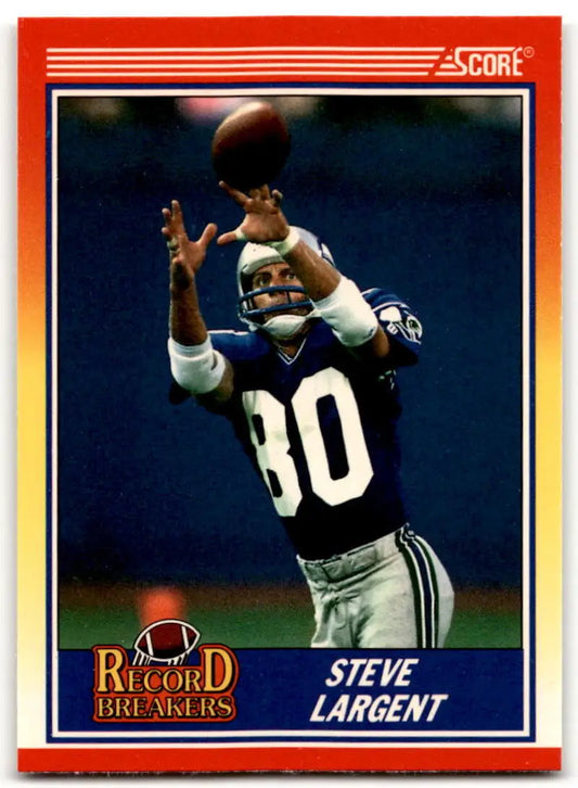 1990 Score #592 Steve Largent NM-MT Seattle Seahawks Football Card