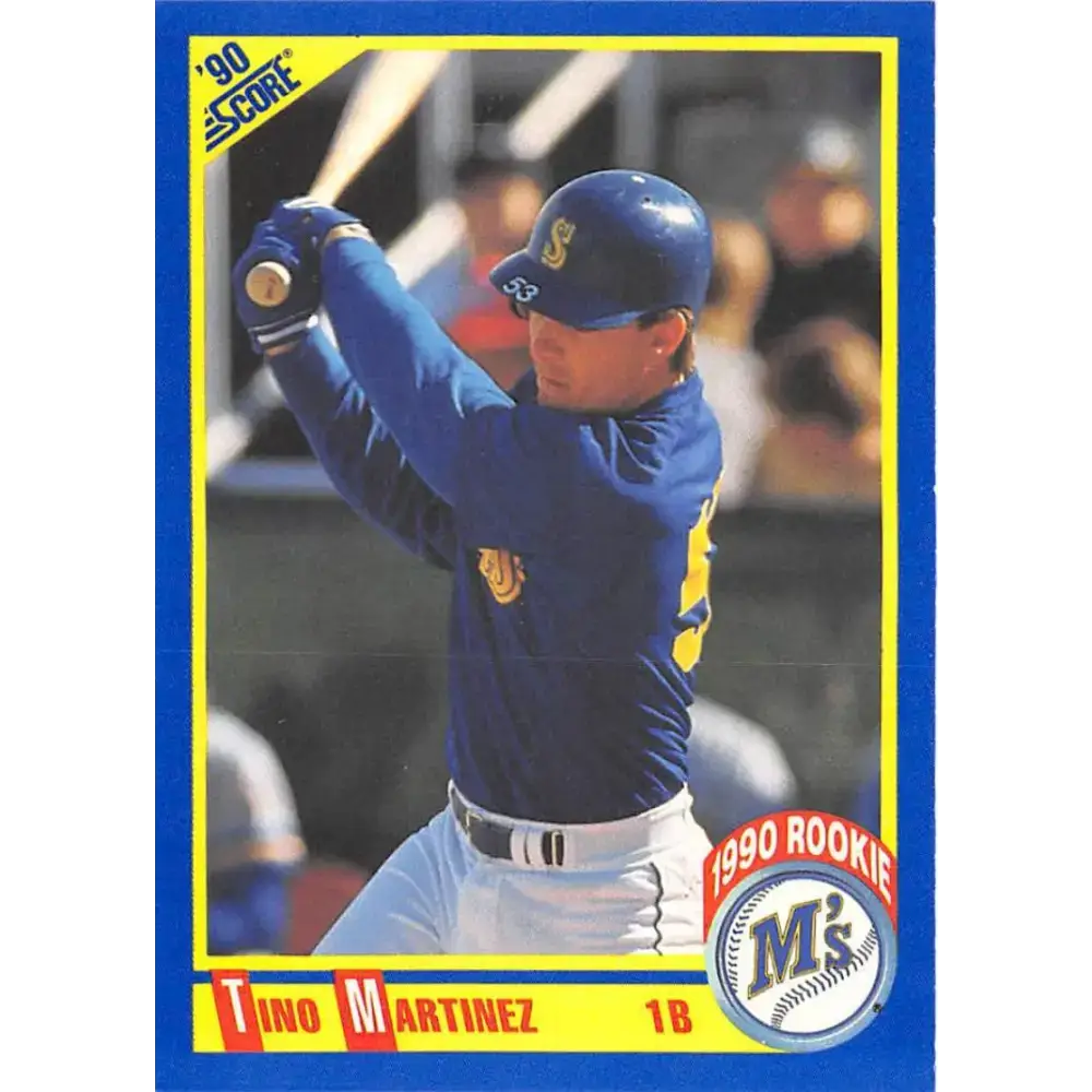 1990 Score #596 Tino Martinez NM-MT Seattle Mariners Baseball Card - Baseball Card Single