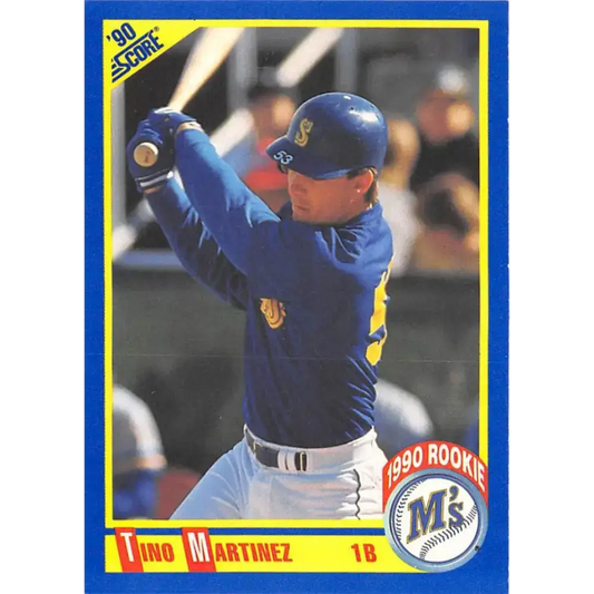 1990 Score #596 Tino Martinez NM-MT Seattle Mariners Baseball Card - Baseball Card Single