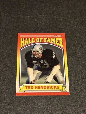 1990 Score #599 Ted Hendricks - Football Card Single