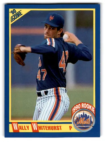 Original gloss Wally Whitehurst baseball card 1990 Score #599 Wally Whitehurst NM-MT