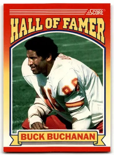 1990 Score Buck Buchanan football card 600b Buck Buchanan ERR Chiefs ID 43574
