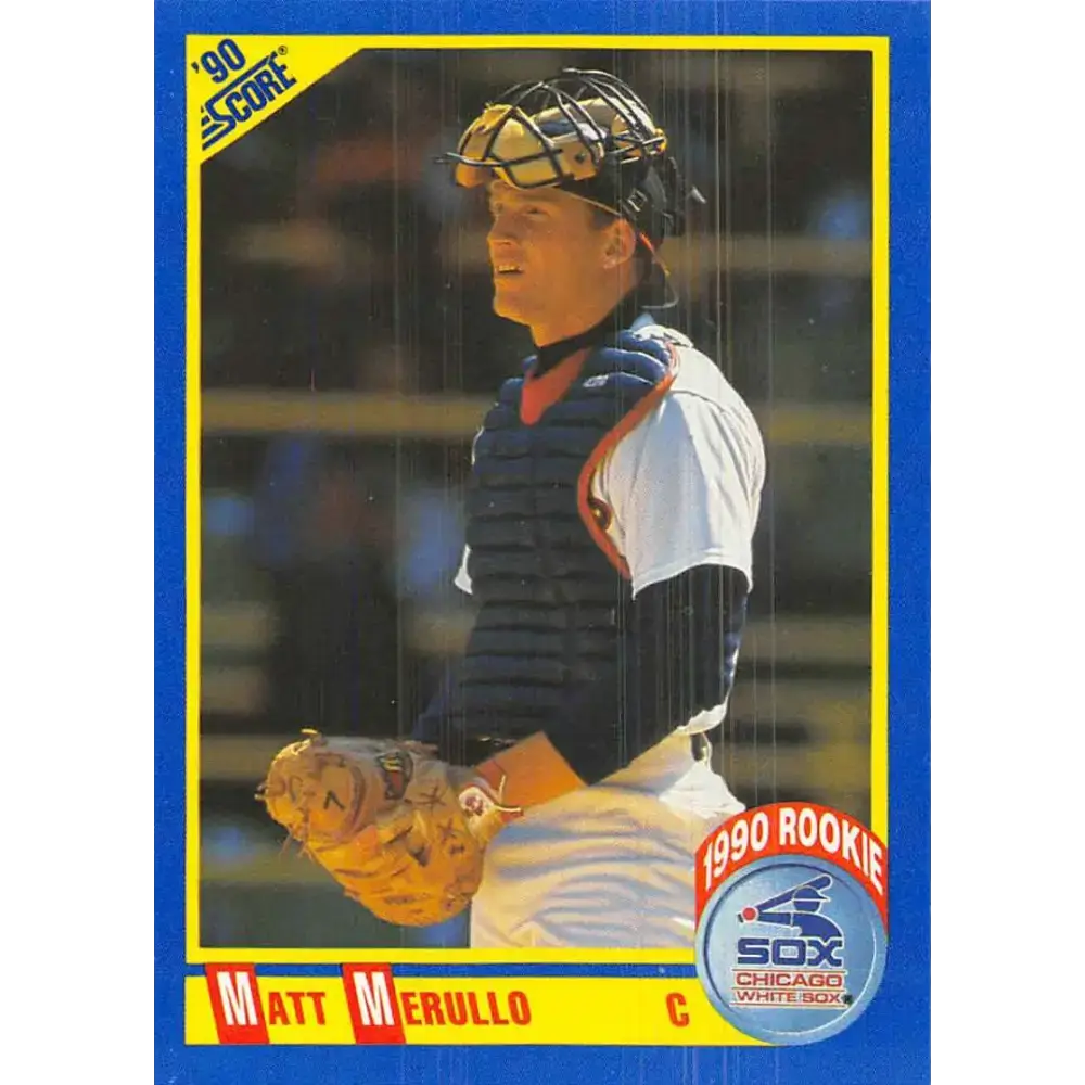 1990 Score #605 Matt Merullo NM-MT Chicago White Sox Baseball Card - Baseball Card Single