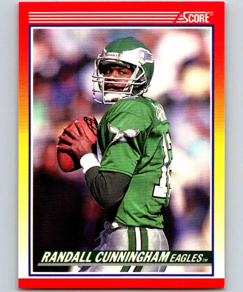 1990 Score #605 Randall Cunningham NM-MT Philadelphia Eagles Football Card - Football Card Single