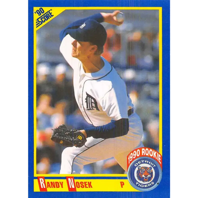 1990 Score #607 Randy Nosek NM-MT RC Rookie Detroit Tigers Baseball Card - Baseball Card Single