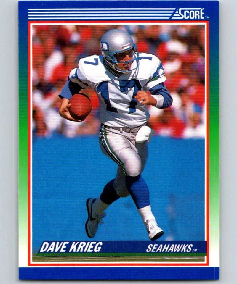 1990 Score #61 Dave Krieg NM-MT Seattle Seahawks Football Card - Football Card Single