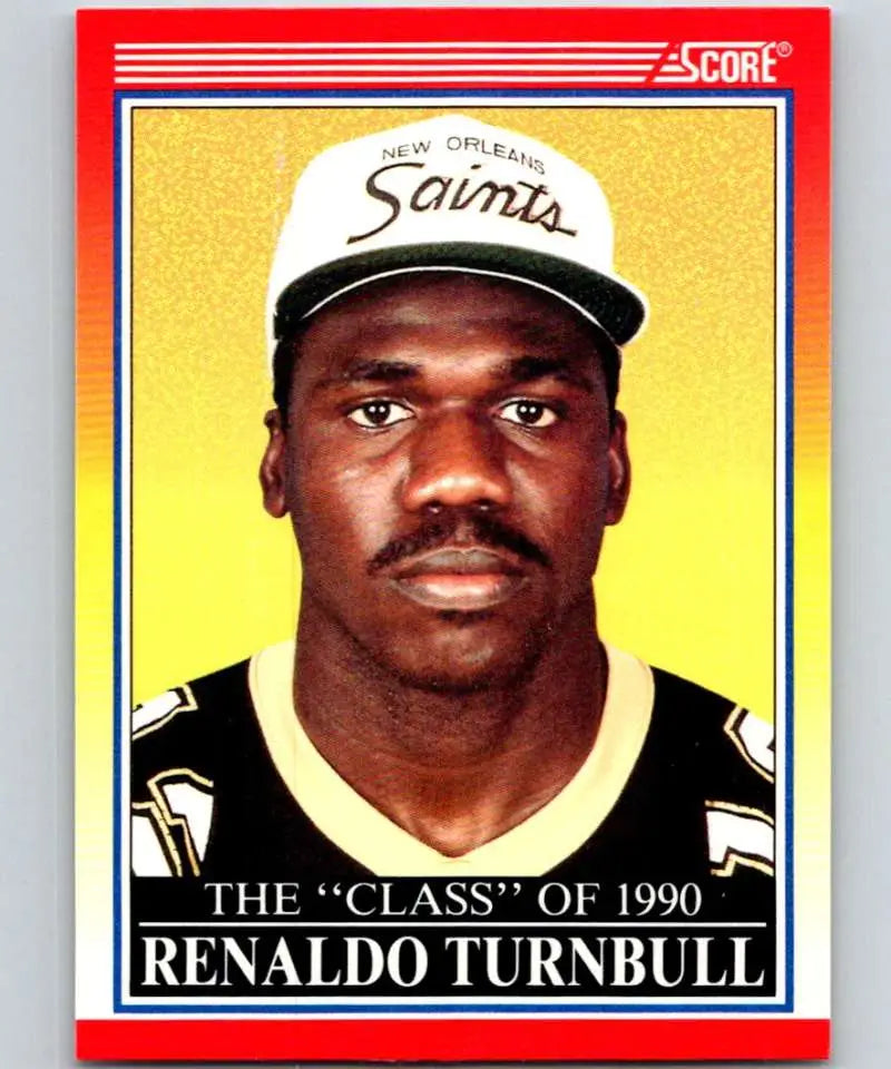 1990 Score #615 Renaldo Turnbull NM-MT New Orleans Saints Football Card - Football Card Single