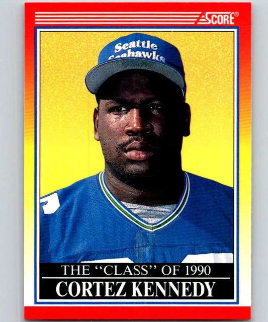 1990 Score #616 Cortez Kennedy NM-MT Seattle Seahawks Football Card