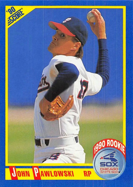 1990 Score #617 John Pawlowski EX Excellent Chicago White Sox Baseball Card - Baseball Card Single