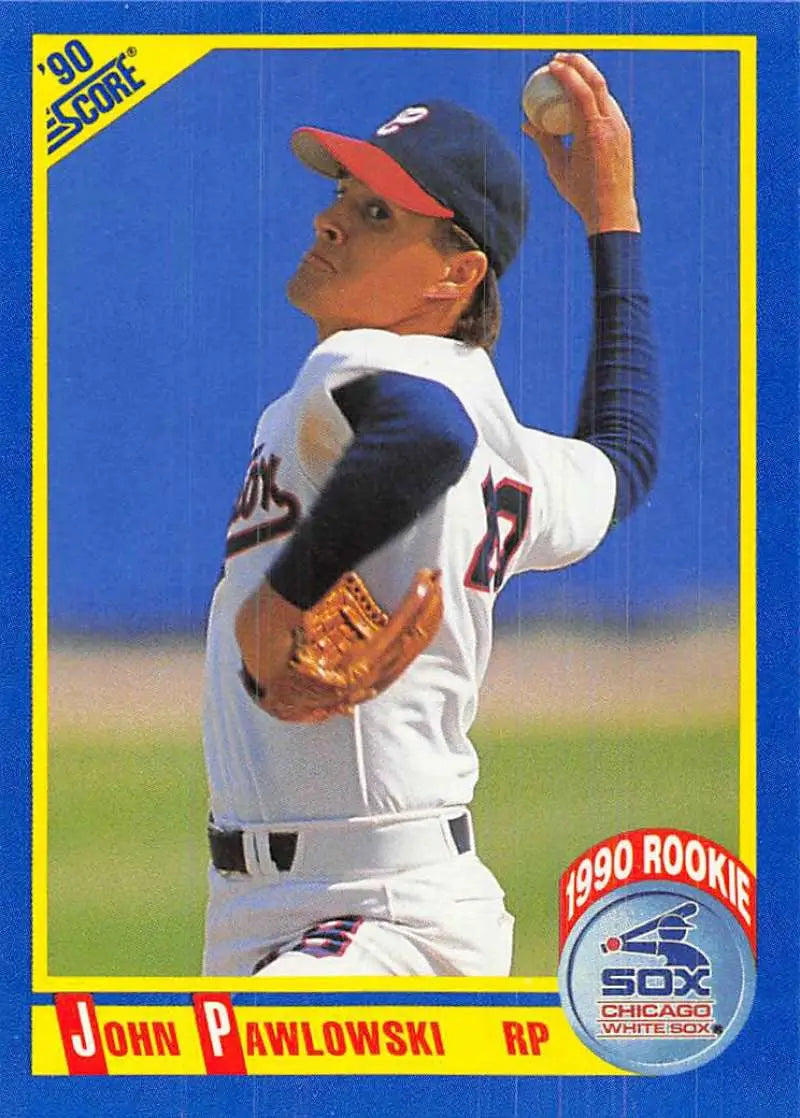 1990 Score #617 John Pawlowski EX Excellent Chicago White Sox Baseball Card - Baseball Card Single