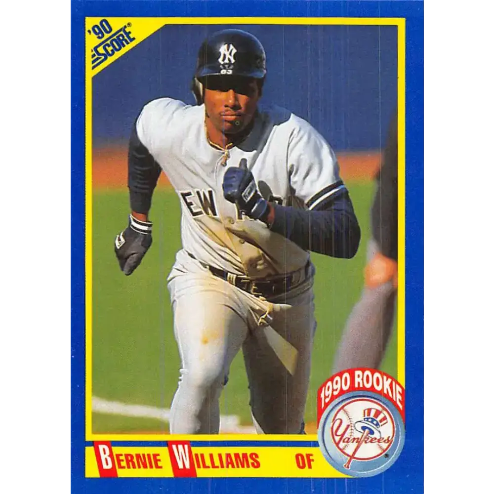 1990 Score #619 Bernie Williams NM-MT RC Rookie New York Yankees Baseball Card
