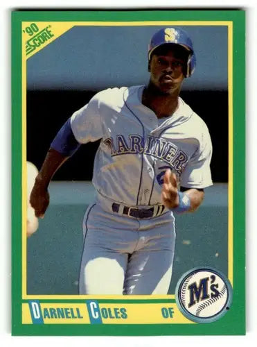 1990 Score #62 Darnell Coles Seattle Mariners Baseball Cards ID:52786 - Baseball Card Single