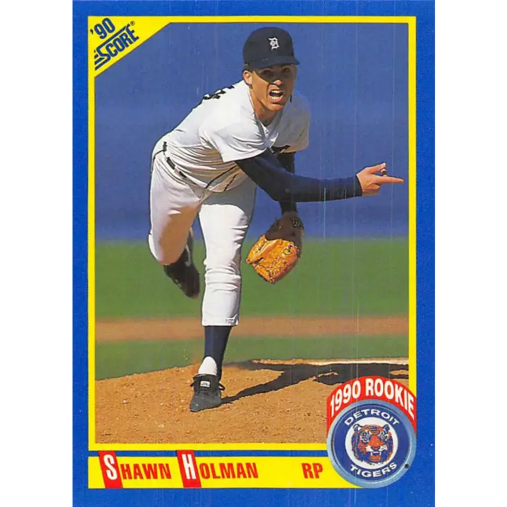 1990 Score #620 Shawn Holman NM-MT RC Rookie Detroit Tigers Baseball Card - Baseball Card Single