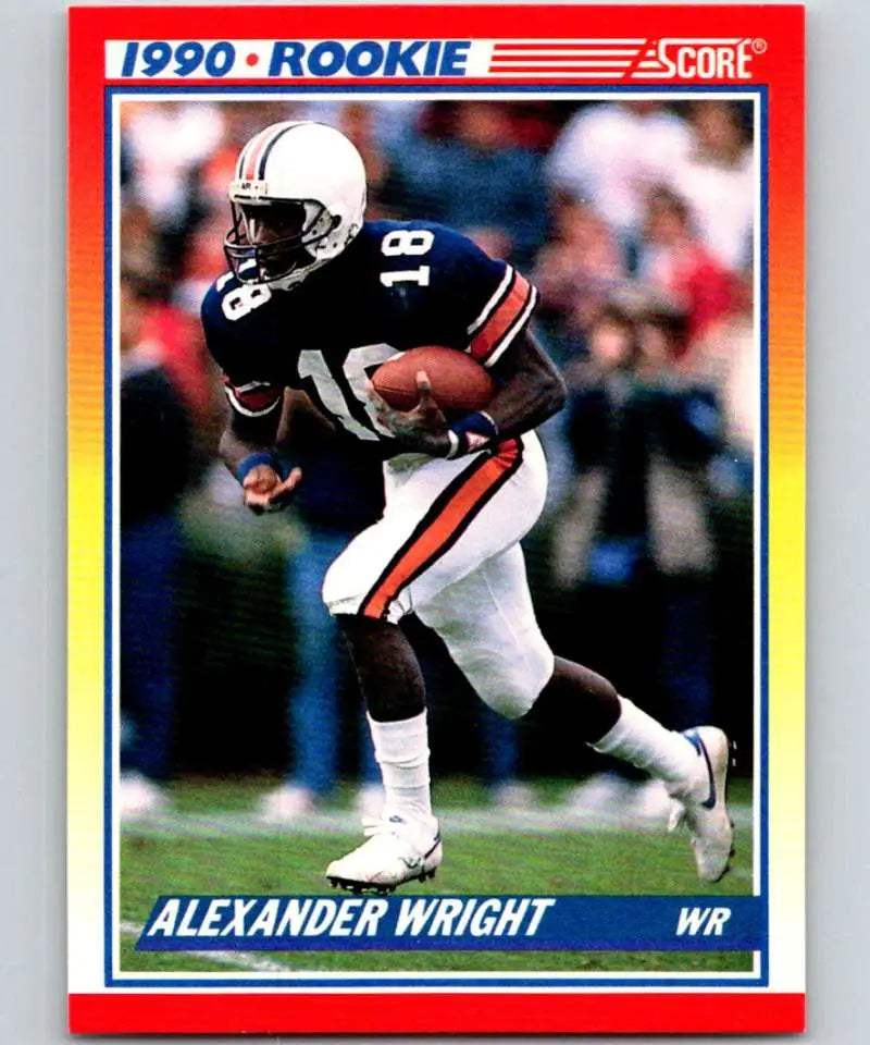 1990 Score #621 Alexander Wright NM-MT RC Rookie Dallas Cowboys Football Card - Football Card Single