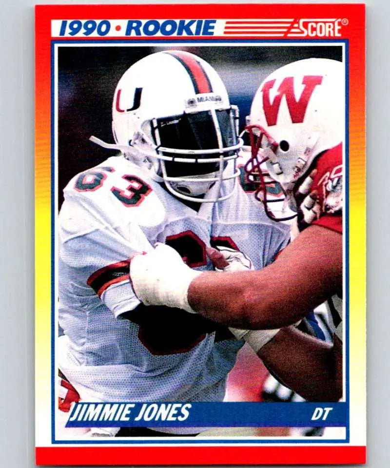 1990 Score #623 Jimmie Jones NM-MT RC Rookie Dallas Cowboys Football Card - Football Card Single