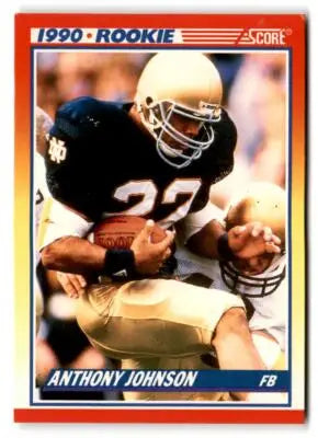 1990 Score #624 Anthony Johnson - Football Card Single