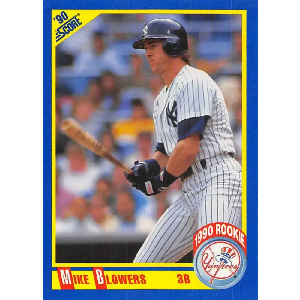 1990 Score #624 Mike Blowers NM-MT RC Rookie New York Yankees Baseball Card - Baseball Card Single