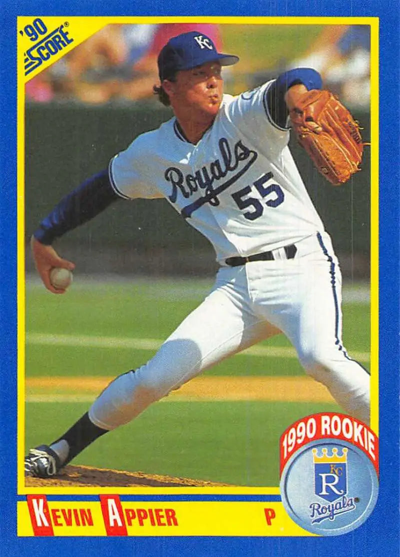 1990 Score #625 Kevin Appier EX Excellent Kansas City Royals Baseball Card - Baseball Card Single