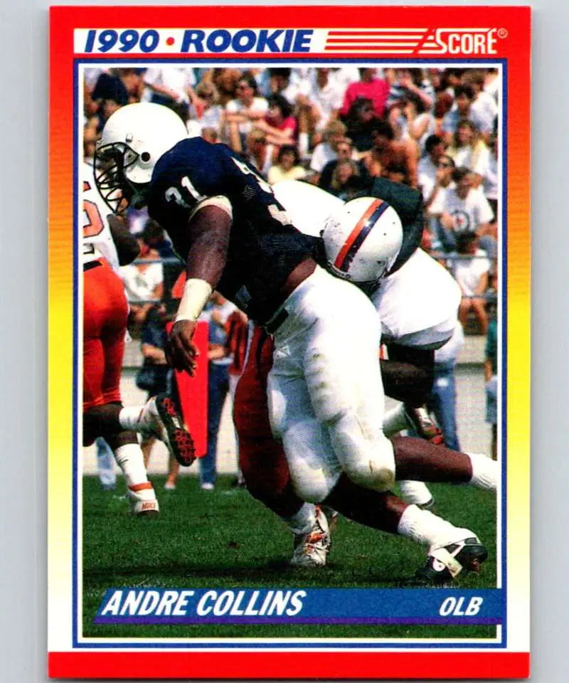 1990 Score #630 Andre Collins NM-MT RC Rookie Washington Redskins Football Card - Football Card Single