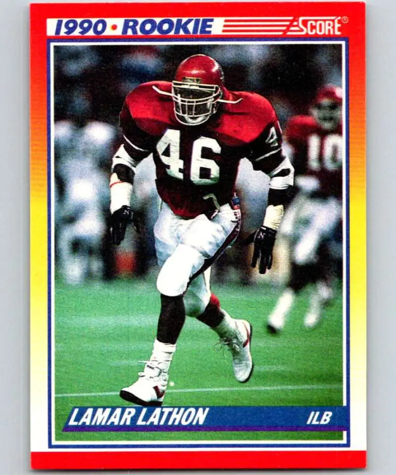 1990 Score #631 Lamar Lathon NM-MT RC Rookie Houston Oilers Football Card - Football Card Single