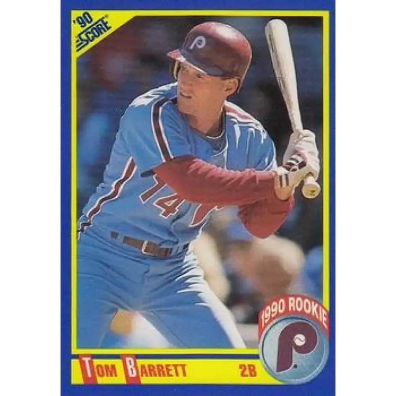 1990 Score #633b Tommy Barrett COR NM-MT Philadelphia Phillies Baseball Card - Baseball Card Single
