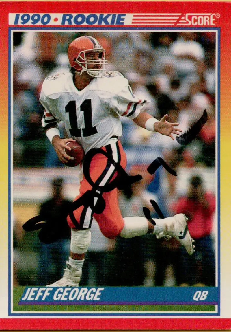 1990 Score #634 Jeff George NM-MT RC Rookie Indianapolis Colts Football Card - Football Card Single