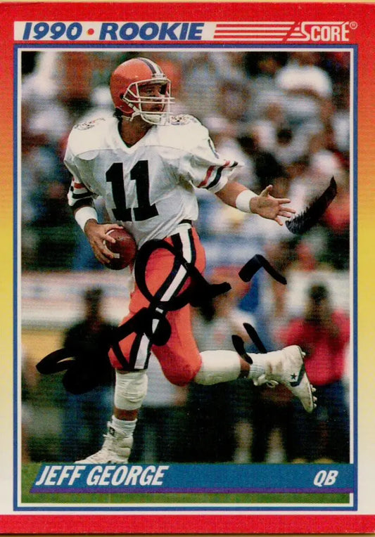 1990 Score #634 Jeff George NM-MT RC Rookie Indianapolis Colts Football Card - Football Card Single