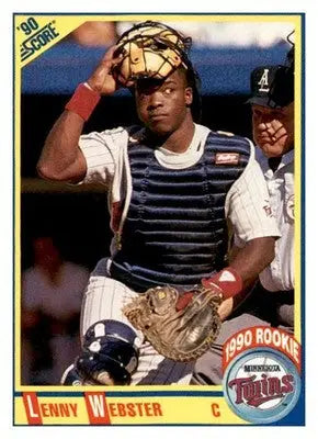 1990 Score #638 Lenny Webster - Baseball Card Single