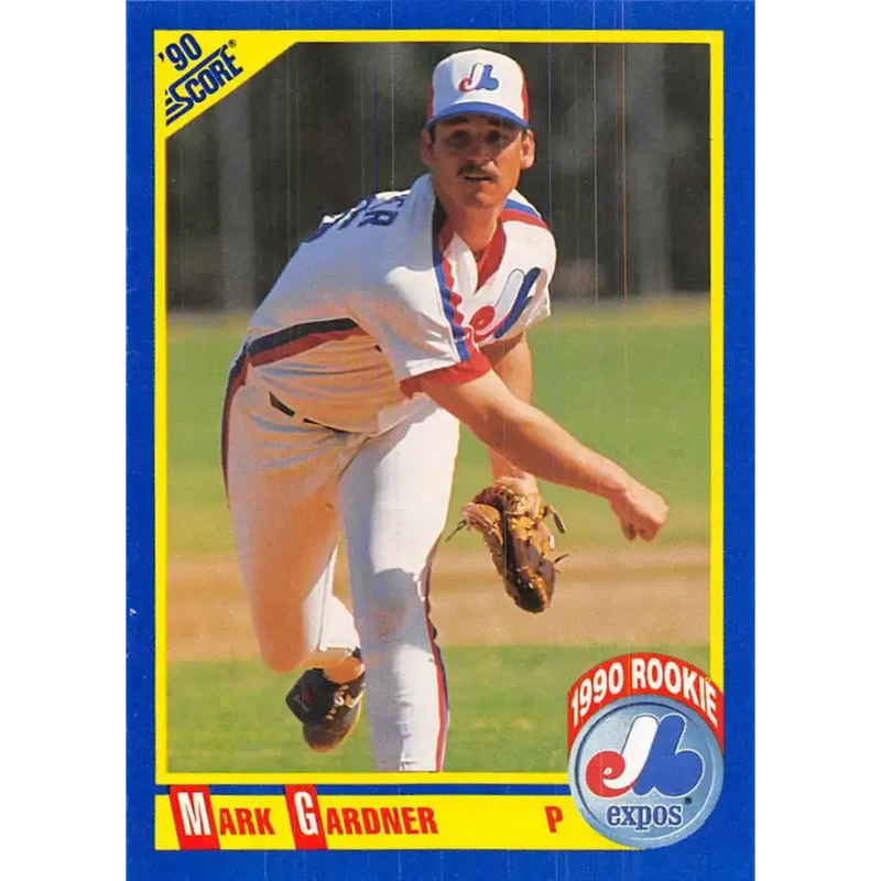 1990 Score #639 Mark Gardner NM-MT RC Rookie Montreal Expos Baseball Card - Baseball Card Single
