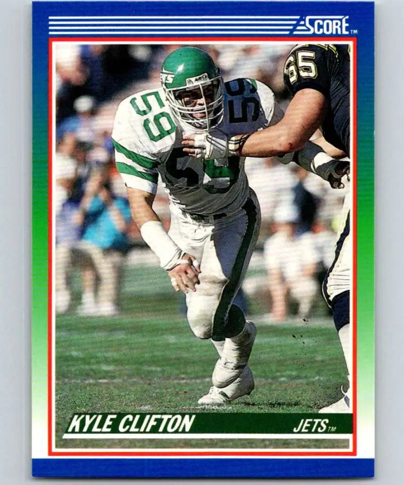 1990 Score #64 Kyle Clifton NM-MT New York Jets Football Card - Football Card Single