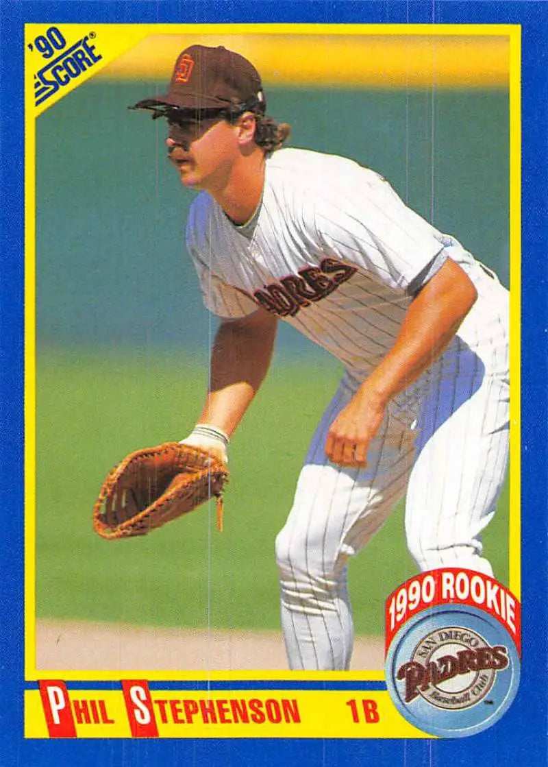 1990 Score #642 Phil Stephenson EX Excellent San Diego Padres Baseball Card - Baseball Card Single