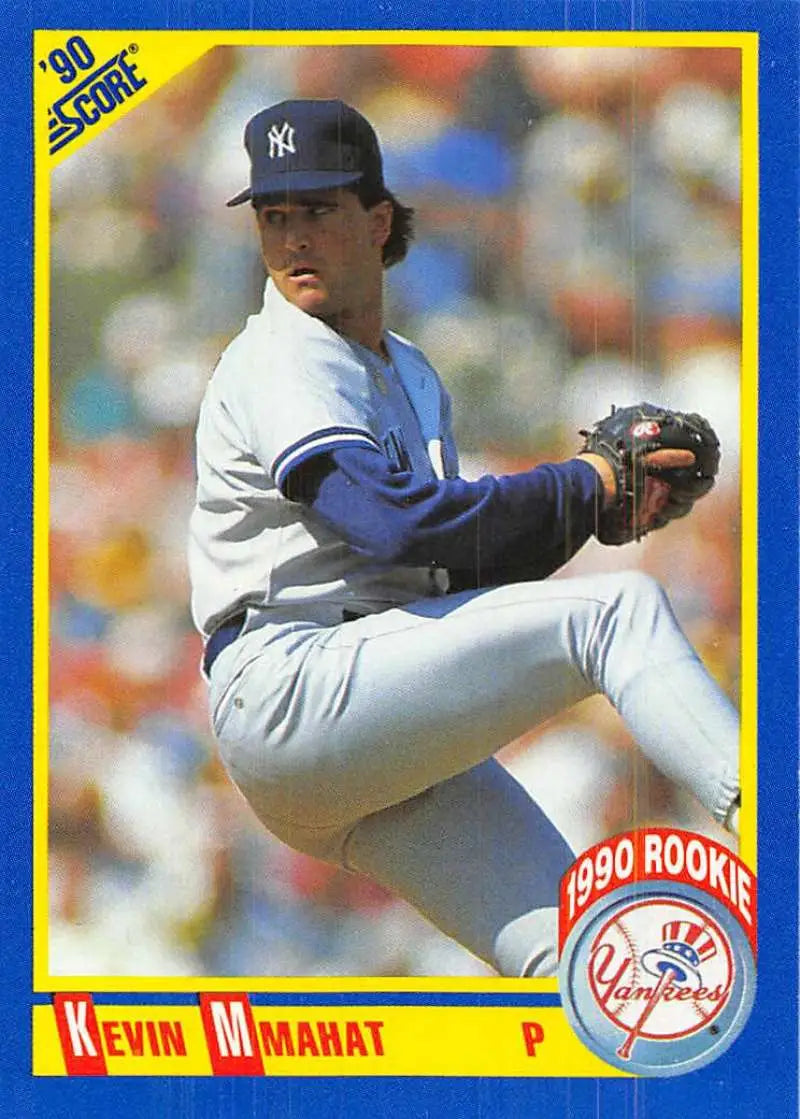 1990 Score #643 Kevin Mmahat EX Excellent RC Rookie New York Yankees Baseball Card - Baseball Card Single