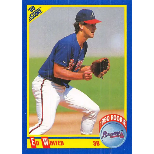 1990 Score #644 Ed Whited NM-MT RC Rookie Atlanta Braves Baseball Card - Baseball Card Single