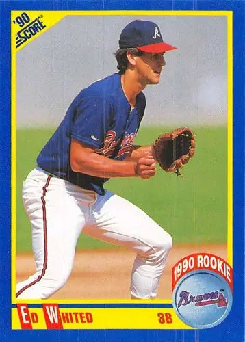 1990 Score #644 Ed Whited NM-MT RC Rookie Braves - Baseball Card Single