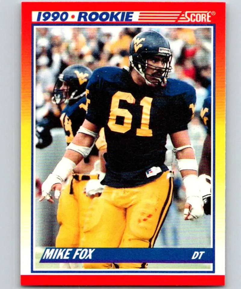 1990 Score #644 Mike Fox NM-MT RC Rookie New York Giants Football Card - Football Card Single