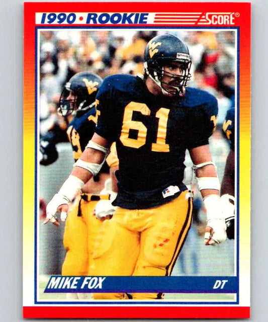 1990 Score #644 Mike Fox NM-MT RC Rookie New York Giants Football Card - Football Card Single