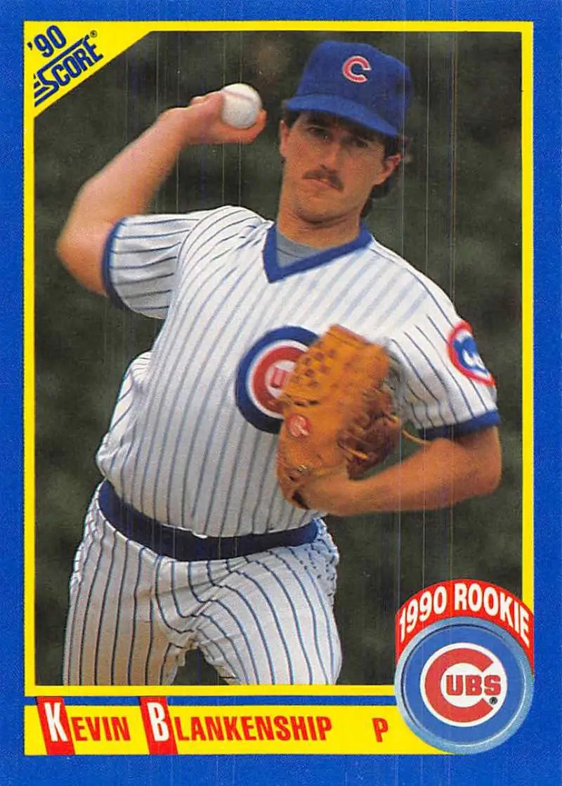 1990 Score #646 Kevin Blankenship EX Excellent Chicago Cubs Baseball Card - Baseball Card Single