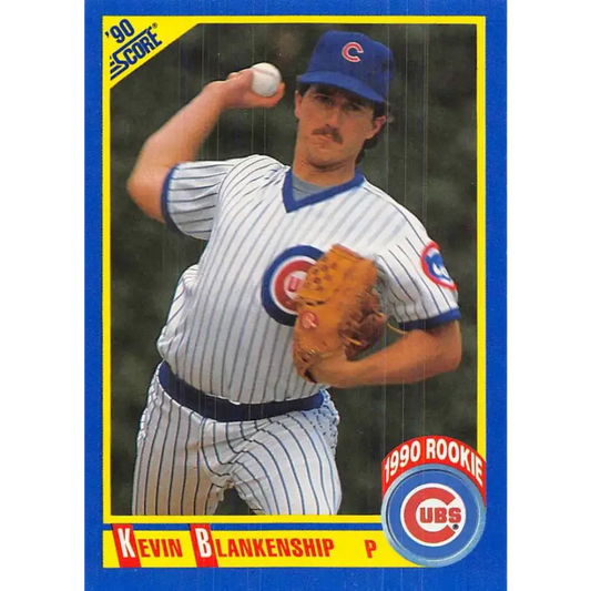 1990 Score #646 Kevin Blankenship NM-MT Chicago Cubs Baseball Card - Baseball Card Single