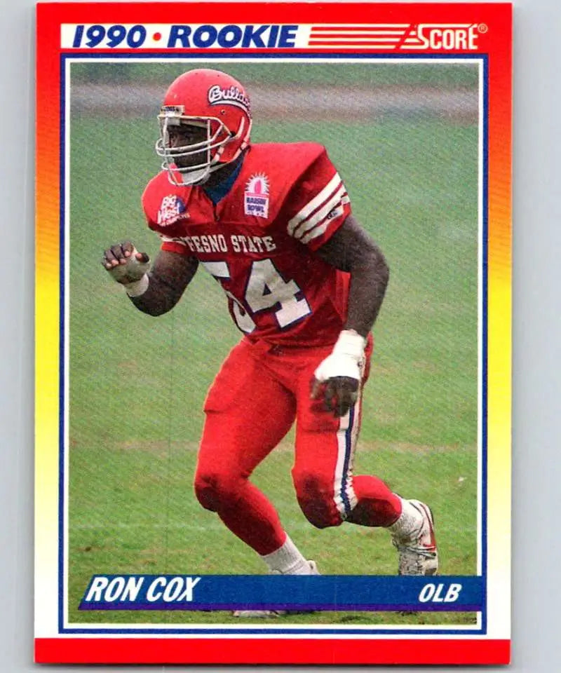 1990 Score #647 Ron Cox NM-MT RC Rookie Chicago Bears Football Card - Football Card Single