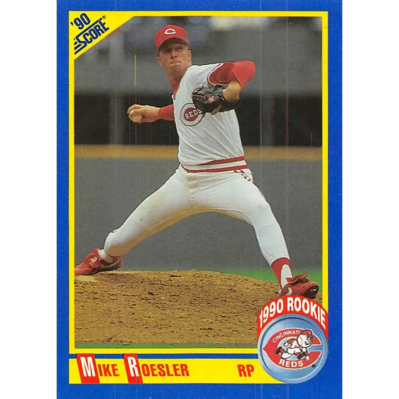1990 Score #648 Mike Roesler NM-MT RC Rookie Cincinnati Reds Baseball Card - Baseball Card Single