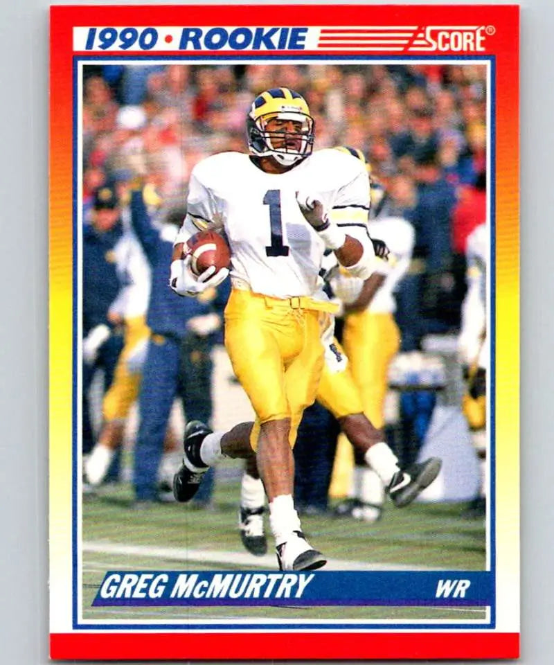 1990 Score #650 Greg McMurtry NM-MT RC Rookie New England Patriots Football Card - Football Card Single